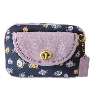 Coach Vintage Rose Nylon Leather Cargo Belt NWT